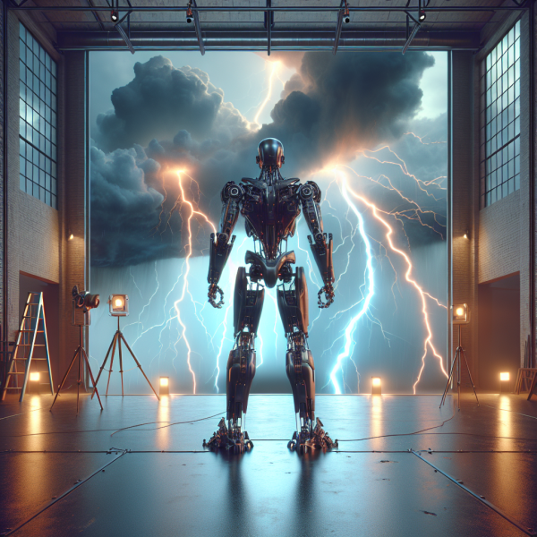 robot in lightning storm 1
